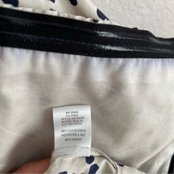 Theory 100% Silk Strapless Tiered Ruffle Skirt Dress All Over Pattern Size 4 - Picture 10 of 10